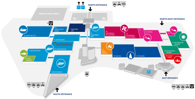 Hall map: Yamarin Boats at the boot Düsseldorf Hall 4